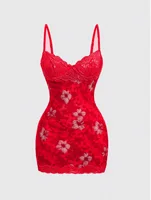 Robes d'été Sexy en dentelle pour femmes, imprimé rétro, coupe cintrée, Style station balnéaire, bretelles Spaghetti, taille haute, dos nu, Mini vêtements 4