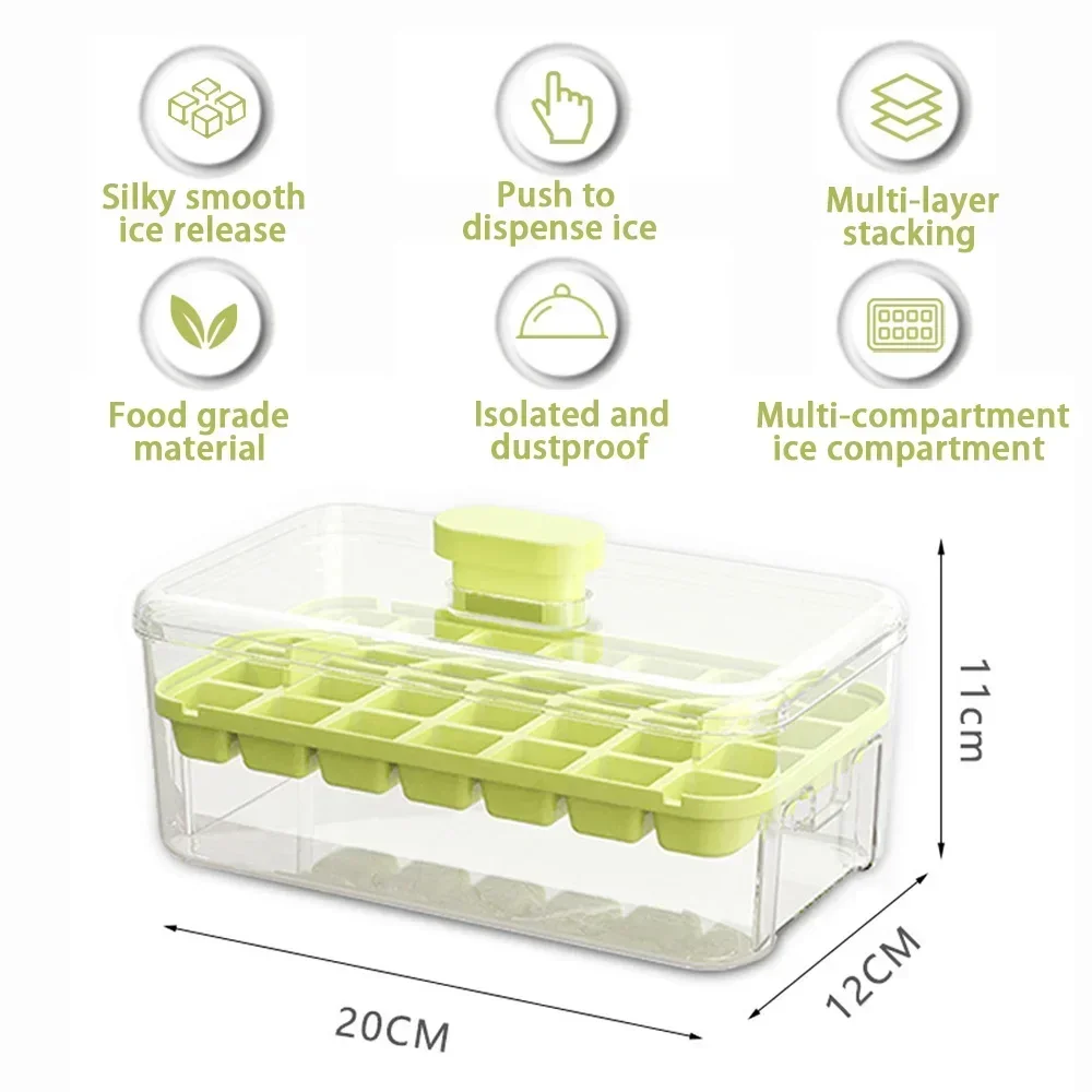 Ice Cube Mould Refrigerator Food Grade Silicone Ice Cube Tray Freezer Juice Whisky Coffee Givers Friend Gifts silicone ice cube maker ice maker