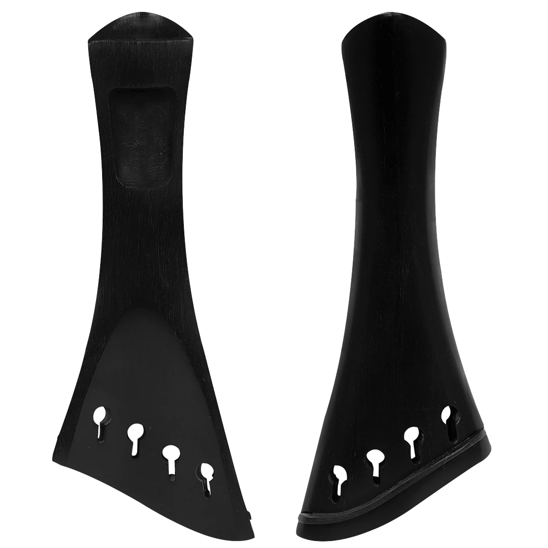Description Picture 5 of item4/4 Violin Bevelled Edge Plate Date Wood Suzuki Ebony Violin Tailpiece Solid Wood No Deformation Violin Parts & Accessories