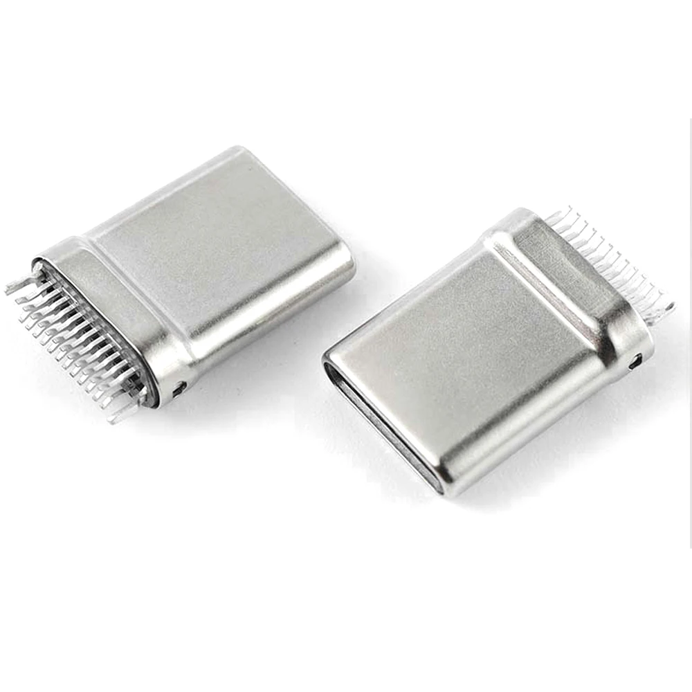 

50 шт. Type-C штекер 24P без печатной платы USB3.1 стрейч бесшовный штекер фанера 0,8