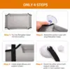 Cat Bed Hanging Window Double-Layer Pet Hammock Sunny Window Seat Kitten Nest Durable Bed for Cats Bearing 25 KG Cat Accessories 5