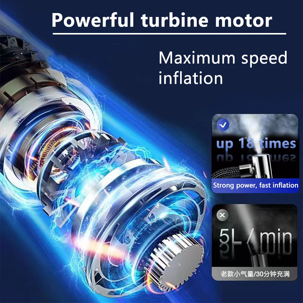 120W Portable Air Compressor Car Tyre Inflator Wireless Car Tire Inflatable Pump for Motorcycle Bike air pump,electric tire inflator,air compressor pump,air compressor,tire inflator,inflatable pump,tire inflator gun