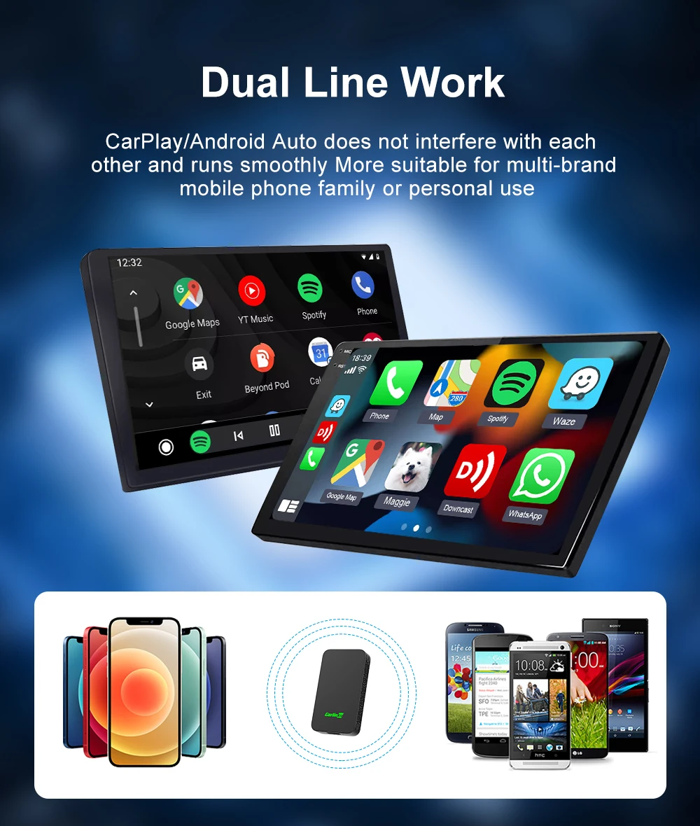 CarPlay/Android Auto does not interfere with each other and runs smoothly