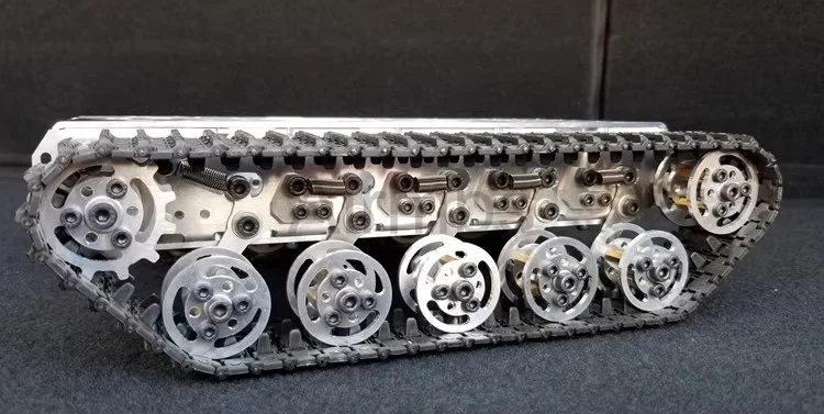 아두이노 STM32 ROS 로봇카 암 플랫폼 스타터 키트용 2WD 메탈 쇼크 업소버 탱크 트랙 섀시와 캐터필러 DC 모터