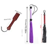 Outdoor Non Slip Leather Braided Horse Racing Whip Equestrian Riding Crops NEW 5