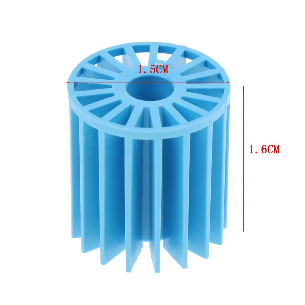 100 x Aquarium Bio Balls Filter Media Bag for Wet/Dry Koi Fish Ponds, Fishtank for Efficient Biological Filtration Blue