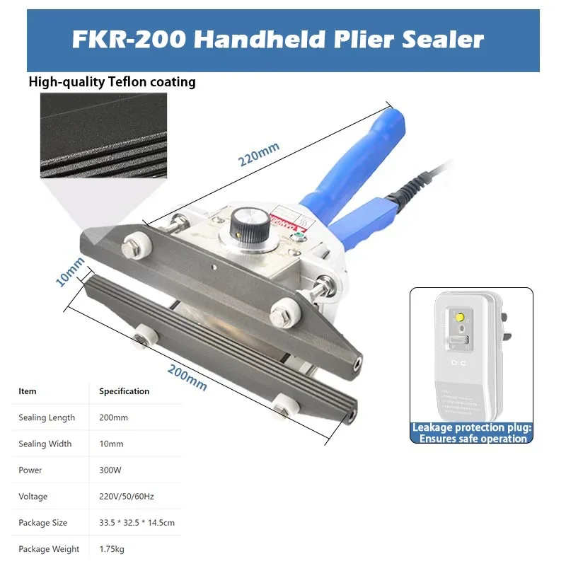 Professional Electric Impulse Sealer Hand Sealing Machine 20/30/40/50cm Length S