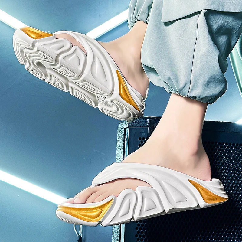 Herren-Flip-Flops, bequeme, rutschfeste Sommer-Hausschuhe, Slipper für drinnen und draußen, weiche Schaumstoff-Schieber_voghion.com