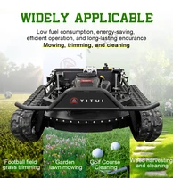 Personalized Customized Ce Epa All Terrain Lawn Mowing Robot With Rubber Tracks And Multi Functional Remote Control