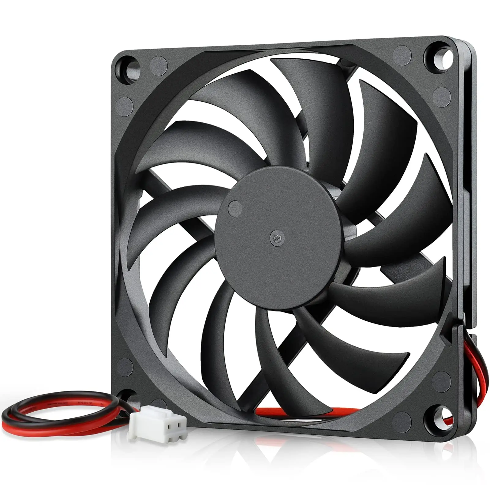 DC 5 V 12 V 24 V 8 cm bürstenloser Dual-Ball-Lüfter 8010 80 mm axialer PC-Kühlerlüfter 80 x 80 x 10 mm Computergehäuse CPU-Kühlerlüfter