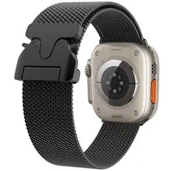 Sleek Milanese Mesh Strap - 11 (02 Black)