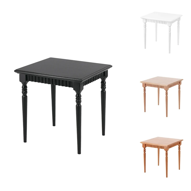 

1/6 ретро квадратный обеденный стол из массива дерева миниатюрная мебель для кукольного домика Bjd Ob11 ГСК блайз солдат Lol аксессуары для кукол