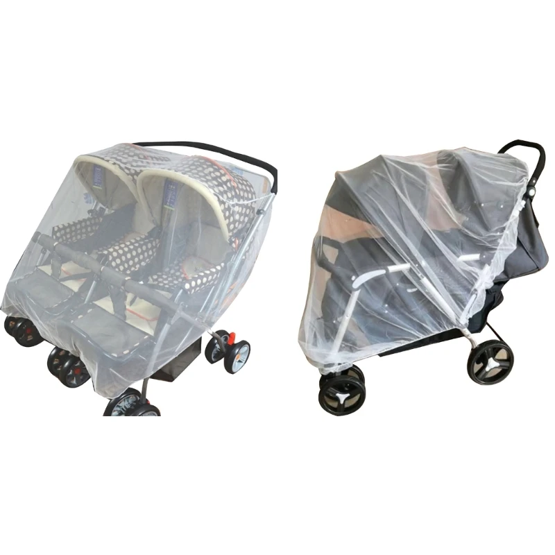 

Bugproof Stroller Mosquito Net Double Stroller Fine Mesh Insect-Shield Netting