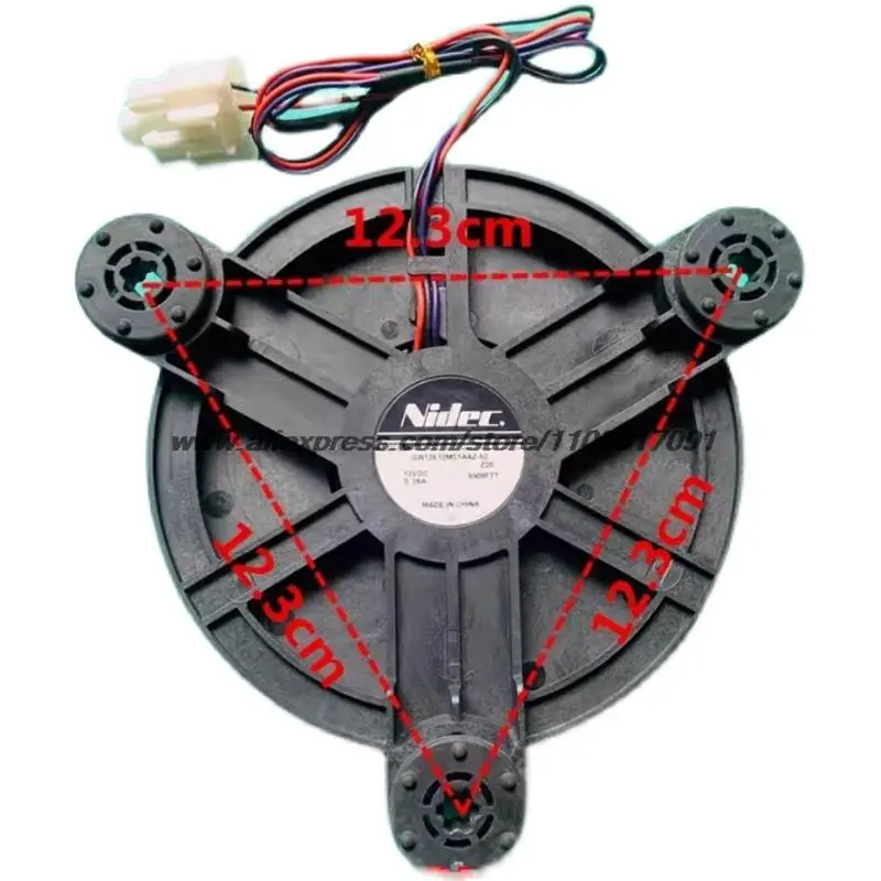 Applicable to Haier refrigerator cooling fan NIDEC GW12E12MS1AAZ-52 12VDC 0.26A fan