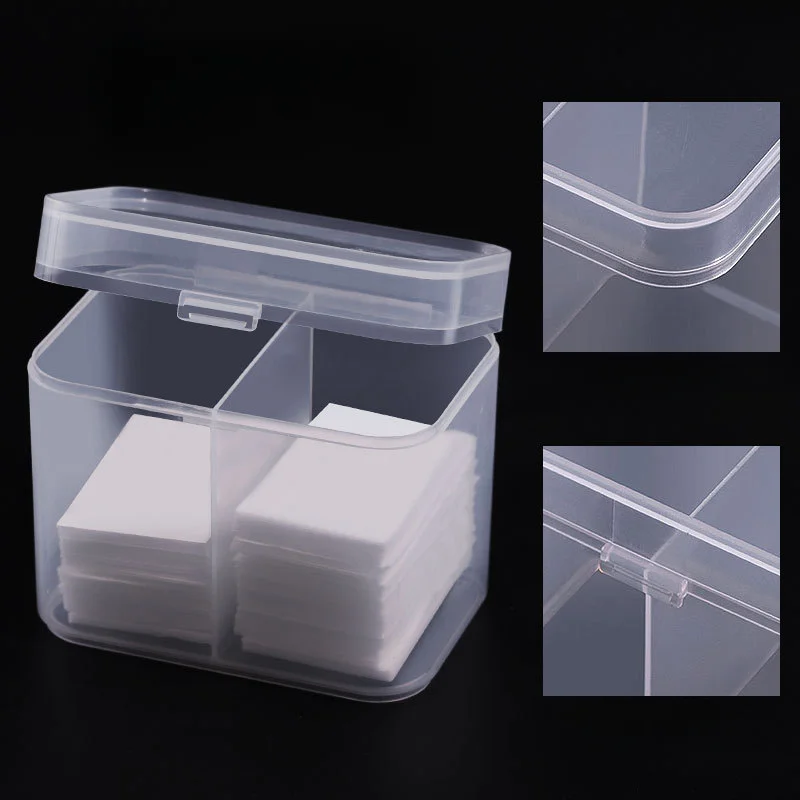 

1Pcs Portable Storage Box Nail Accessoires Wipes Cotton Pads Swab Rods Container Case Nail Art Toos Organizer