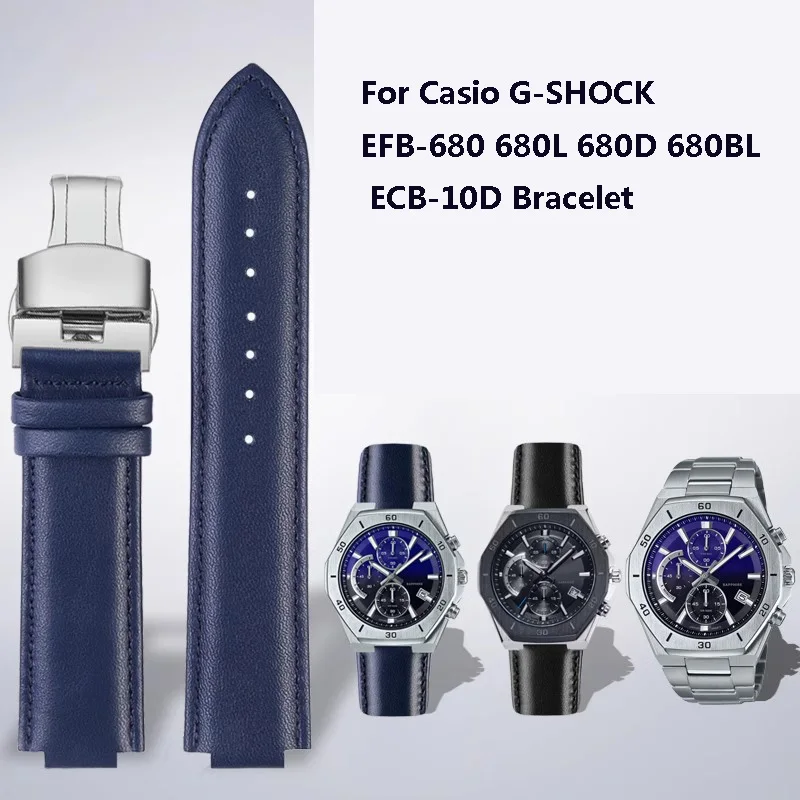 Ремешок из натуральной кожи для часов, ремешок для Casio G-SHOCK 680L 680D 680BL, браслет для мужчин, нейлоновый браслет для наручных часов