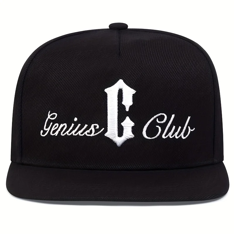 Genius C Club Hip Hop Snapback Hat Outdoor Adjustable Streetwear Cap