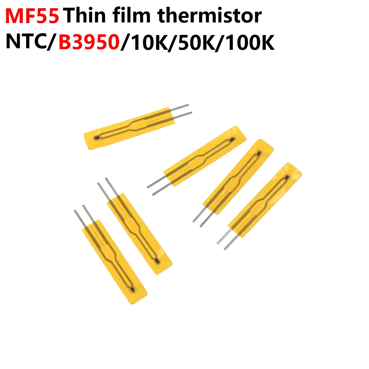 20PCS Promotion NTC MF55 10K 50K 100K 1% Ohm R Thermistor Sensor B: 3950 Thermal Resistor Resister Thin Film Resistors 20pcs promotion ntc mf55 10k 50k 100k 1% ohm r thermistor sensor b 3950 thermal resistor resister thin film resistors