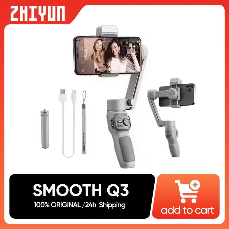 Zhiyun公式スムーズ SMOOTH Q3 スマートフォンジンバル3軸ポケット