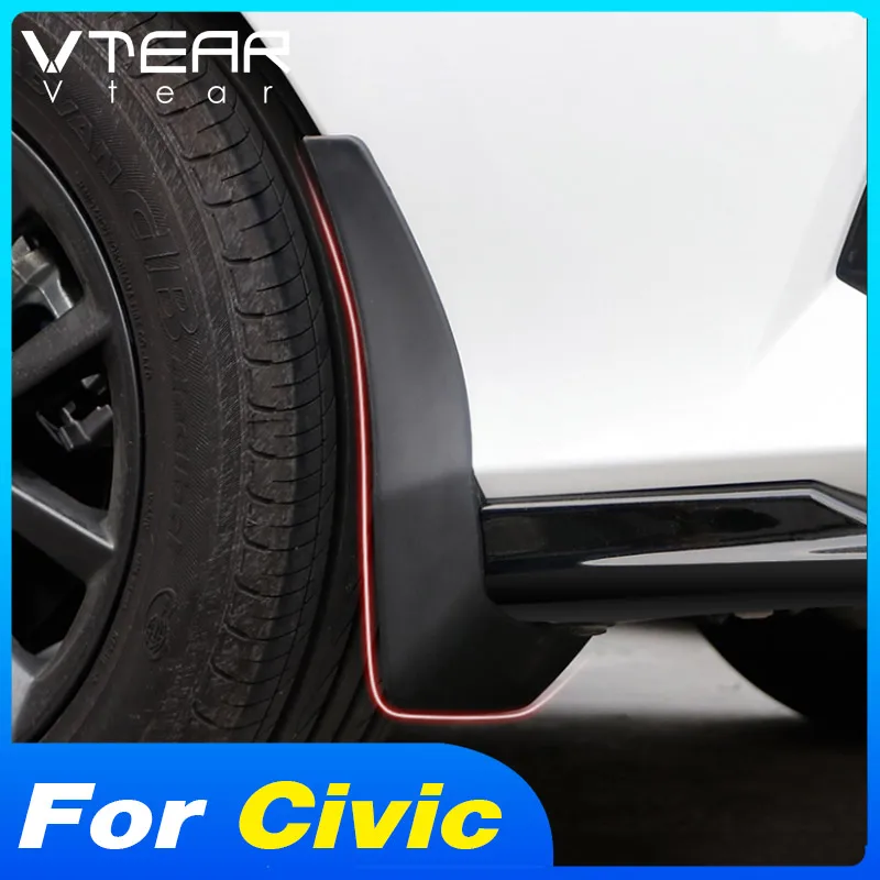 Vtear Car Fender Mudguard Cover For Honda Civic 10th 2016-2021 Mud Flaps Splash Guards Exterior Accessories Product |