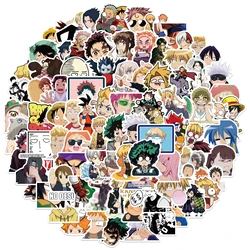 Pegatinas de dibujos animados de Anime japonés, grafiti/voleibol Junior/Zero Two/guitarra, Skateboard, venta al por mayor, 25/50/100 piezas
