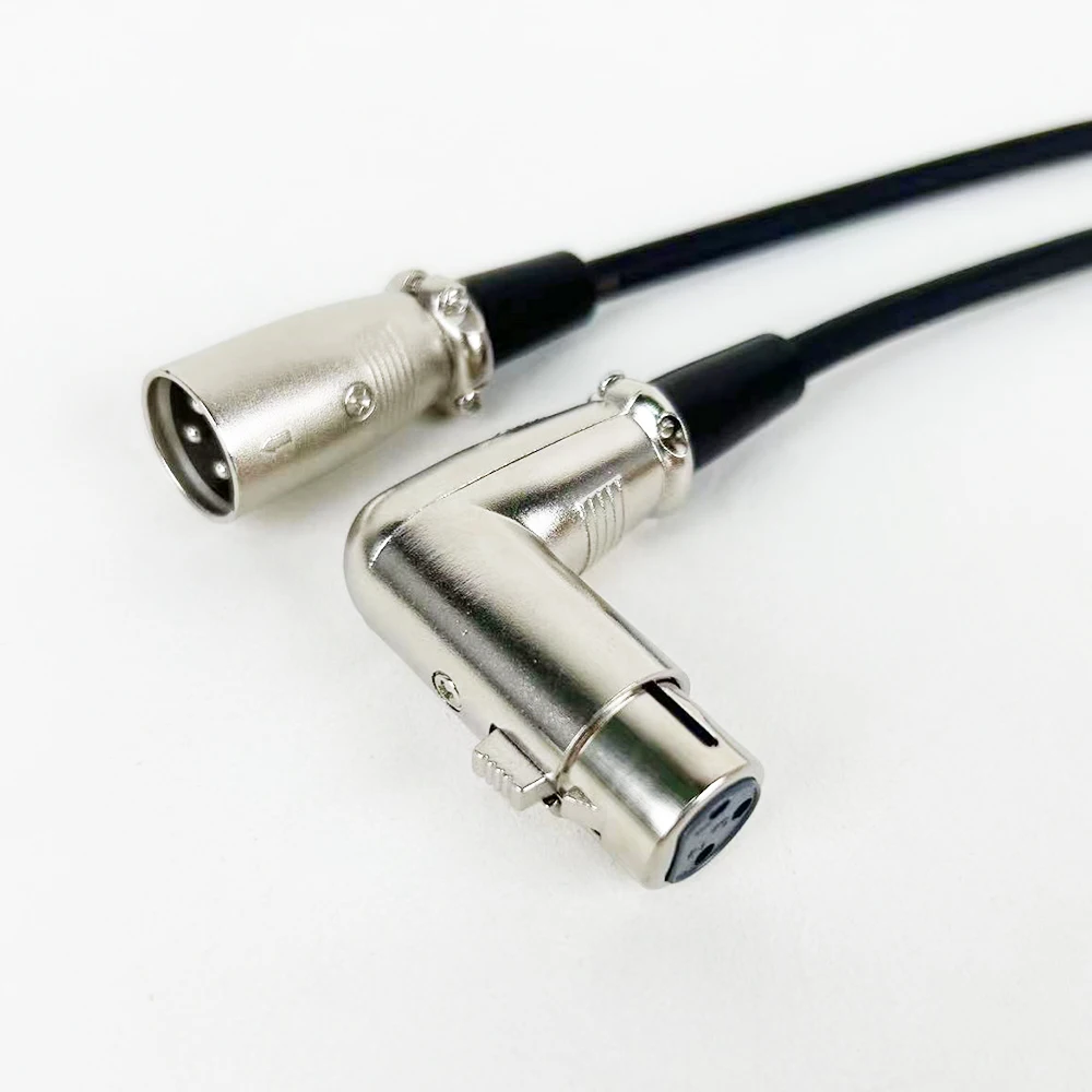 Guerguo rechtwinklig xlr weiblich zu männlich 3-poliges Mikrofon-Patchkabel für Aktiv lautsprecher Aufnahme geräte Canon xlr Mikrofon kabel – Detail 3