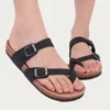 Pallene Fashion Women's Cork Slippers Cork Flats Sandals Classic Summer Beach Shoes Outdoor Clogs Sandals With Adjustable Buckle 3