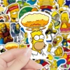 10/30/50pcs Cartoon Comedy Simpson Family Stickers Funny Decals Toys DIY Skateboard Motorcycle Laptop Cute Anime Kids Sticker 1