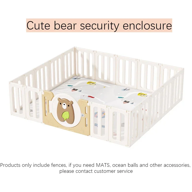 Baby Crawling Fence Baby's Home Ground Anti-fall Children's Indoor Folding Play Fence Playpen