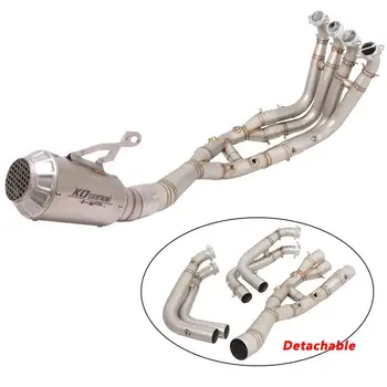 Exhaust System For BMW S1000RR 19-22 S1000R 21-22 Motorcycles Muffler Escape Header Link Pipe Stainless Steel No DB Killer 60MM