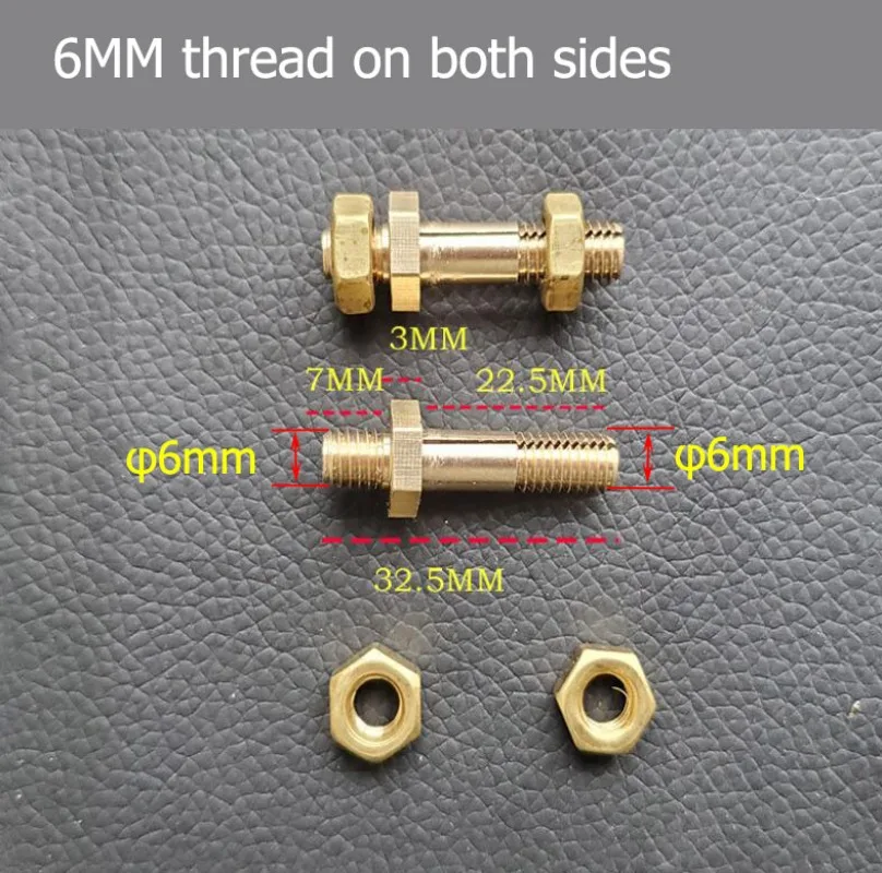 2pcs Brass Screw for Vacuum Sealer Heat Sealing fixation Vacuum Packaging machine Part Copper Split Screw M6 M8