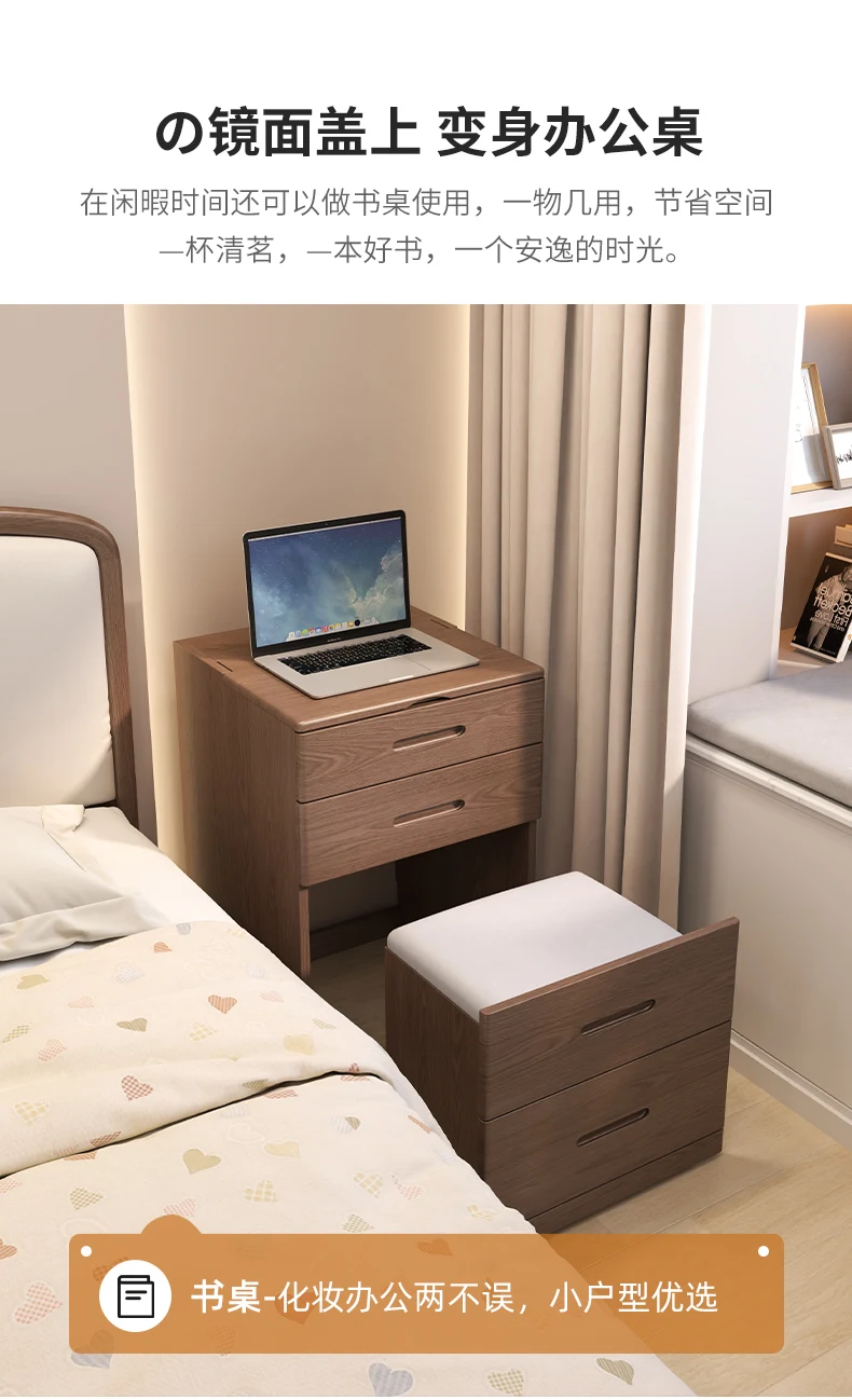 Description Picture 6 of itemVanity Brown Dressing Table Box Classic Organizers Drawers Dressing Table Make Up Sofas Living Room Penteadeira Makeup Tables