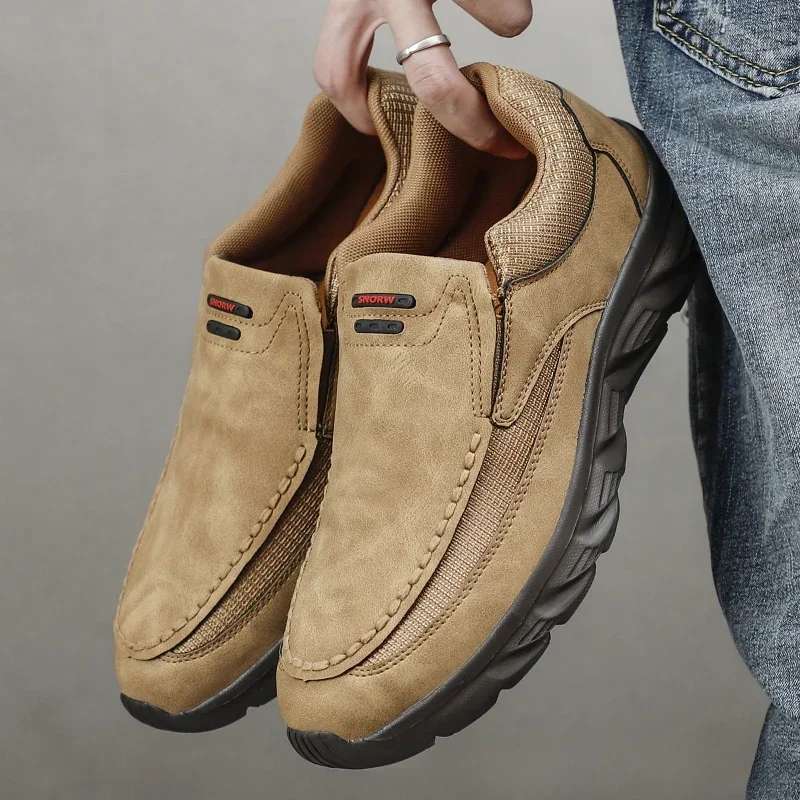 Men's Sneakers Lightweight Loafers Comfortable Men Casual Slip on Walking Shoes Breathable Male Business Shoes Driving Footwear