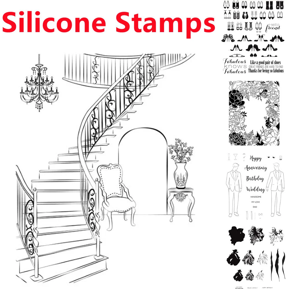 

Silicone Clear Seal Stamp Diy Scrapbooking Embossing Photo Album Decorative Paper Card Craft Art Handmade Gift Stamping Supplies