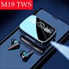 M19 headset TWS Earphone Intelligente Touch Control Wireless Bluetooth-compatible Headphones Waterproof LED Display With Mic 1
