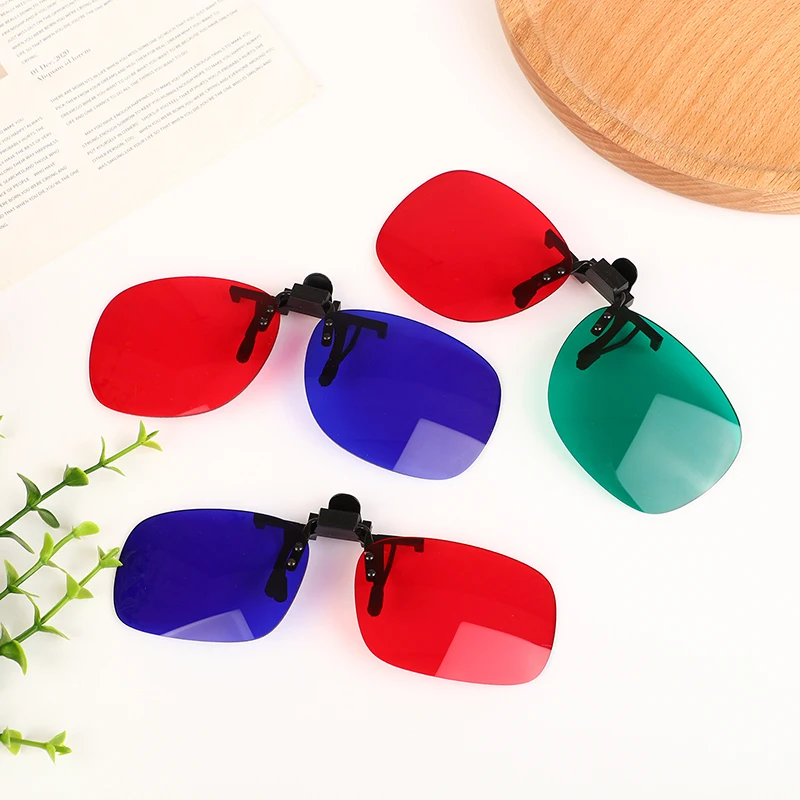 

1PC Fashion 3D Corrective Glasses 3D Glasses Clip For Amblyopia Training Software Dedicated For Enhancing Strabismus Correction