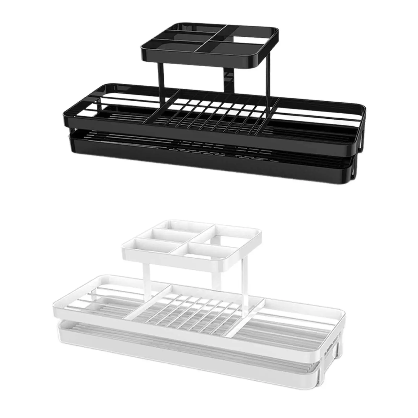 

Держатель для зубной щетки, прочный органайзер для ванной комнаты, стабильный Органайзер со сливным лотком для зубных щеток и аксессуаров для ванной комнаты