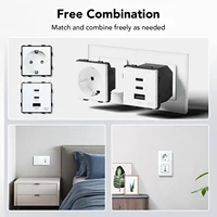 BSEED 65W PD Fast Charge Module Quick Charge Socket Part 1/2 USB Type-C 20W Wall Phone Charger Plug Support BSEED Frames - Image 4