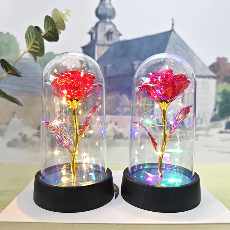 Gifts For Women Beauty And The Beast Preserved Roses In Glass