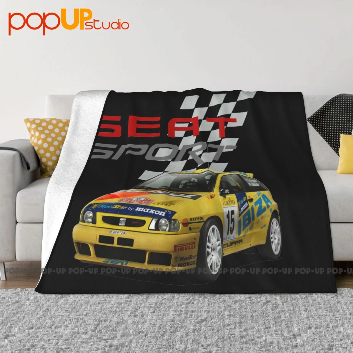 Seat Ibiza Kit Car F2 Super 2000 Rally Wrc Coperta Di Lusso Confortevole Divano Coperta