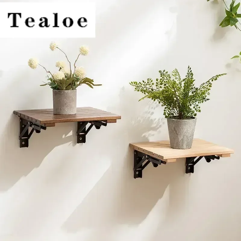 Folding Chair Wall Mounted Invisible Shoe Changing Stool Solid Wood Wall Seat Fold Away Stool Suitable For Various Occasions