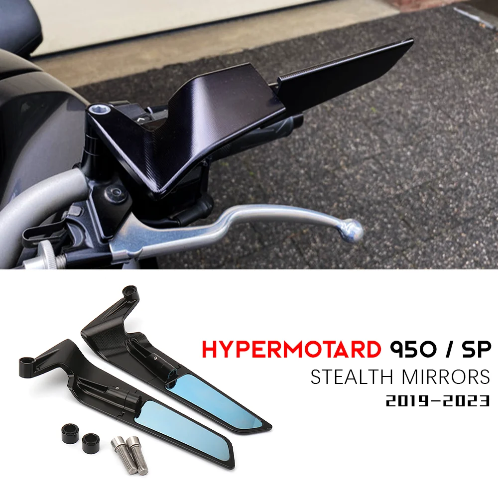 

For Ducati Hypermotard 950 Accessories Stealth Naked Mirrors Hypermotard950 Adjustable Winglets Hypermotard 950 SP Parts