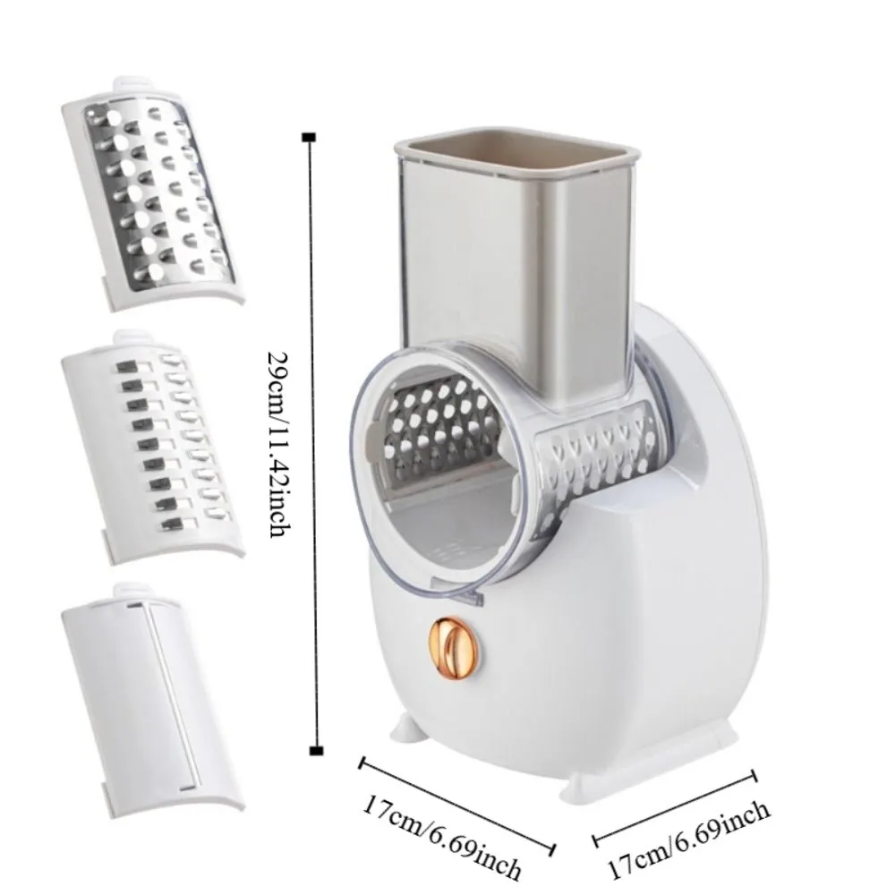 Automatic Electric Rotary Vegetable Shredder Effort-saving Cordless Cheese Grater Efficient Vegetable Slicer Restaurant
