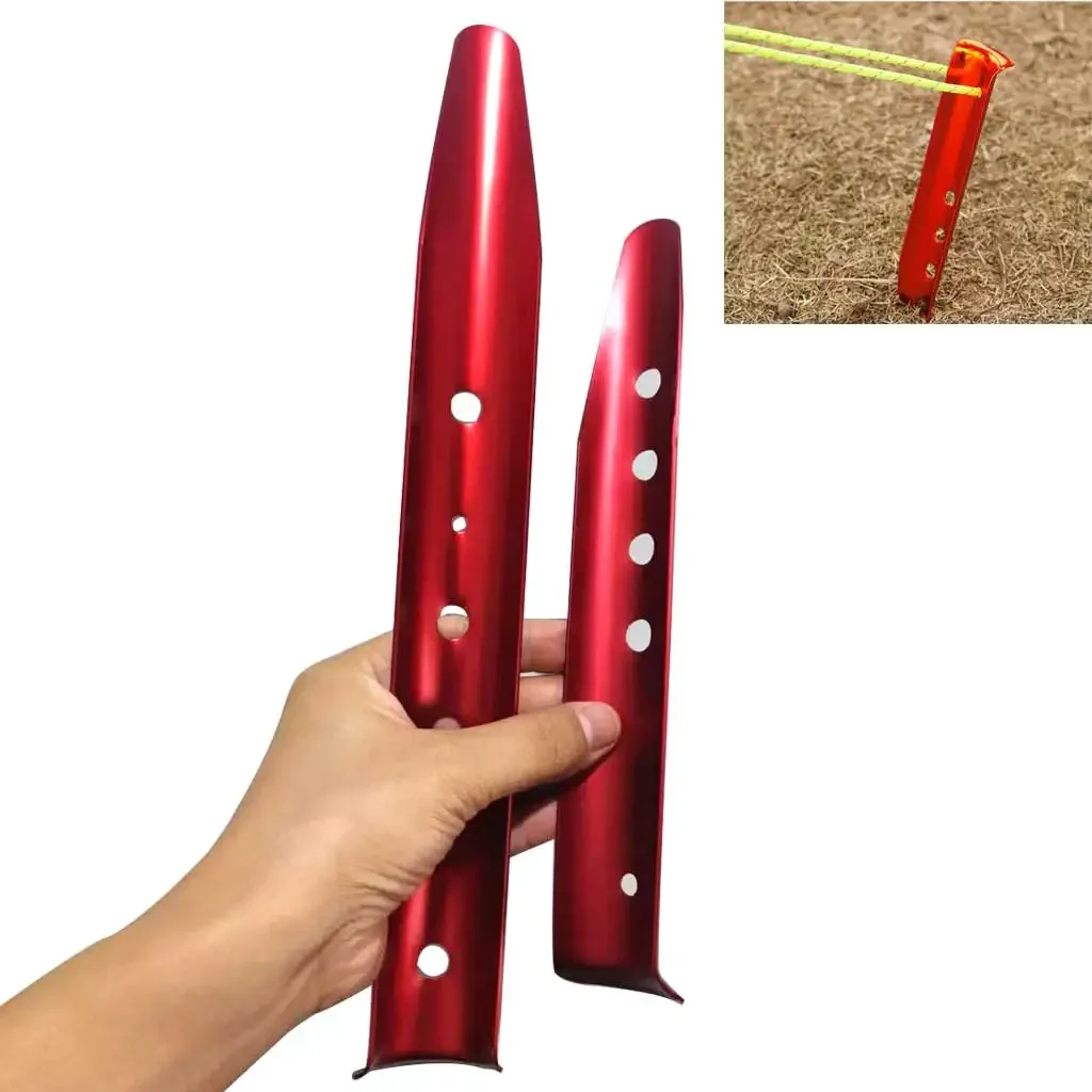 

Aluminum U-Shaped Snow and Sand Tent Stakes Pegs Beach Ground Nails
