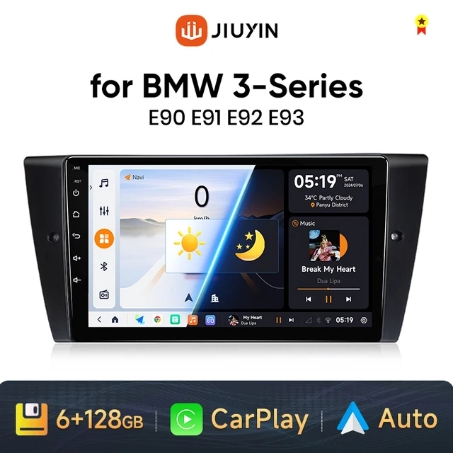 JIUYIN Car Radio For BMW 3-Series E90 E91 E92 E93 wireless CarPlay Android Auto car intelligent systems No 2 din 2din DVD