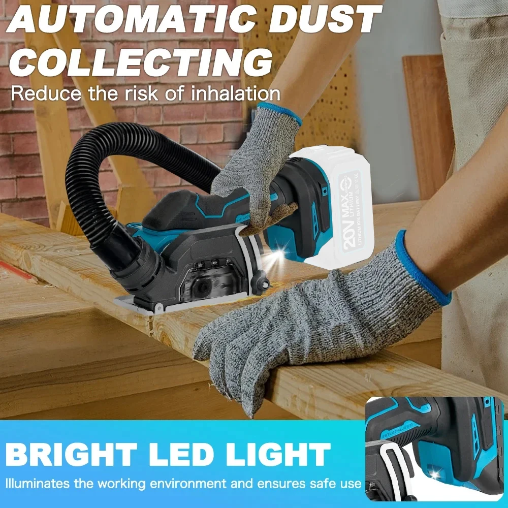 Compact Electric Angle Grinder Tool with Brushless Motor