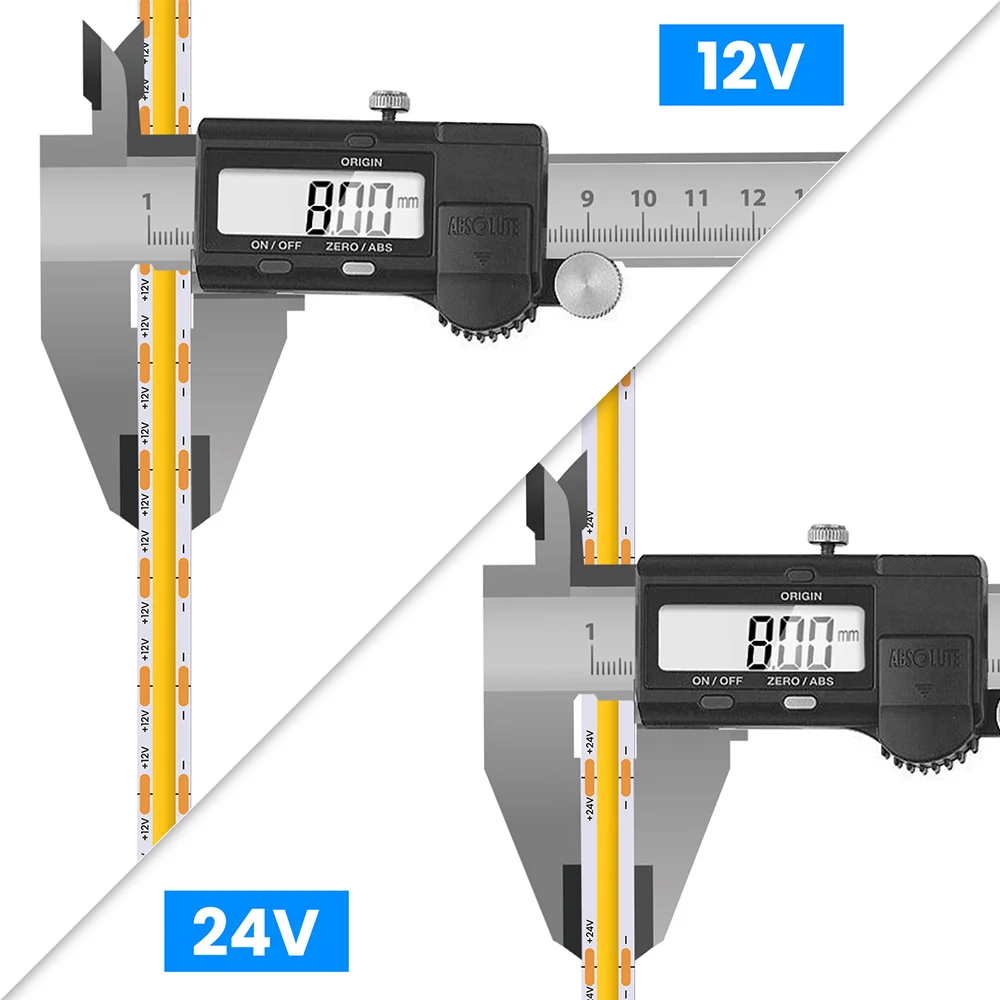 DC 12V 24V COB LED Strip Light 320 480 528 LEDs Flexible S6488ddb1368f45bdbae043e3be5f35e3Q