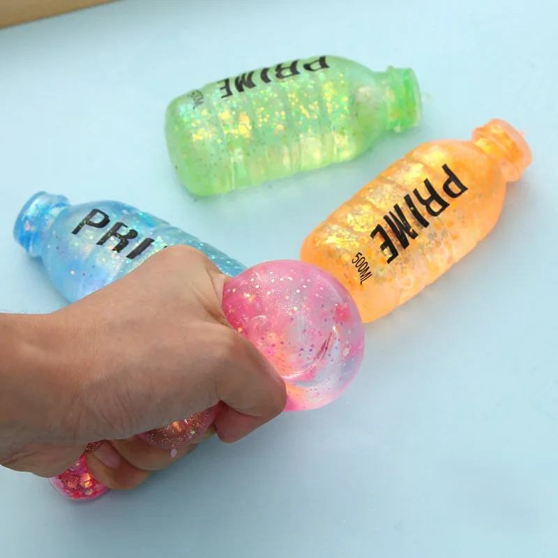 Tabas Squishy Beverage Bottle Squeeze Toy Soft Aurora Maltose Fidget Squishes Fun Stress Relief Sticky Toy Relieve Anxiety Gift 4