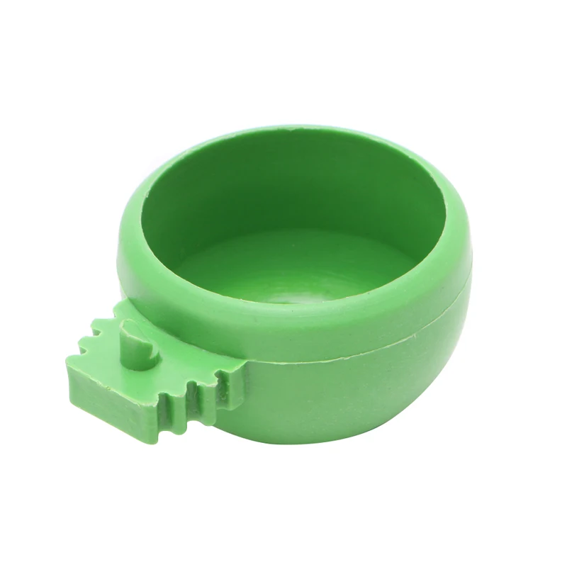 Bird Feeding Cups Hanging Parrot Cage Plastics Bowl for Cockatiel Lovebird F1FB