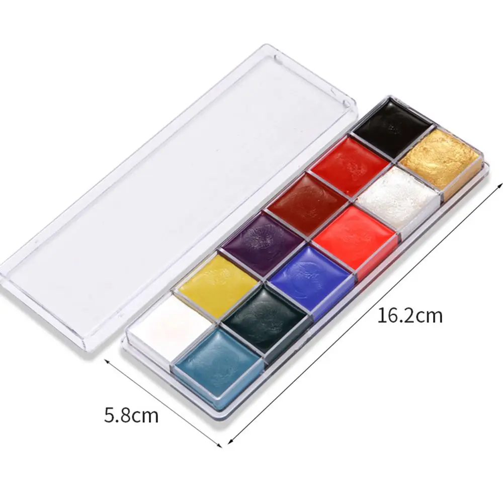 12 Color/set New Face Makeup Painting Pigment Eye Liner Oil Painting Art Face Painting Body Paint - 6